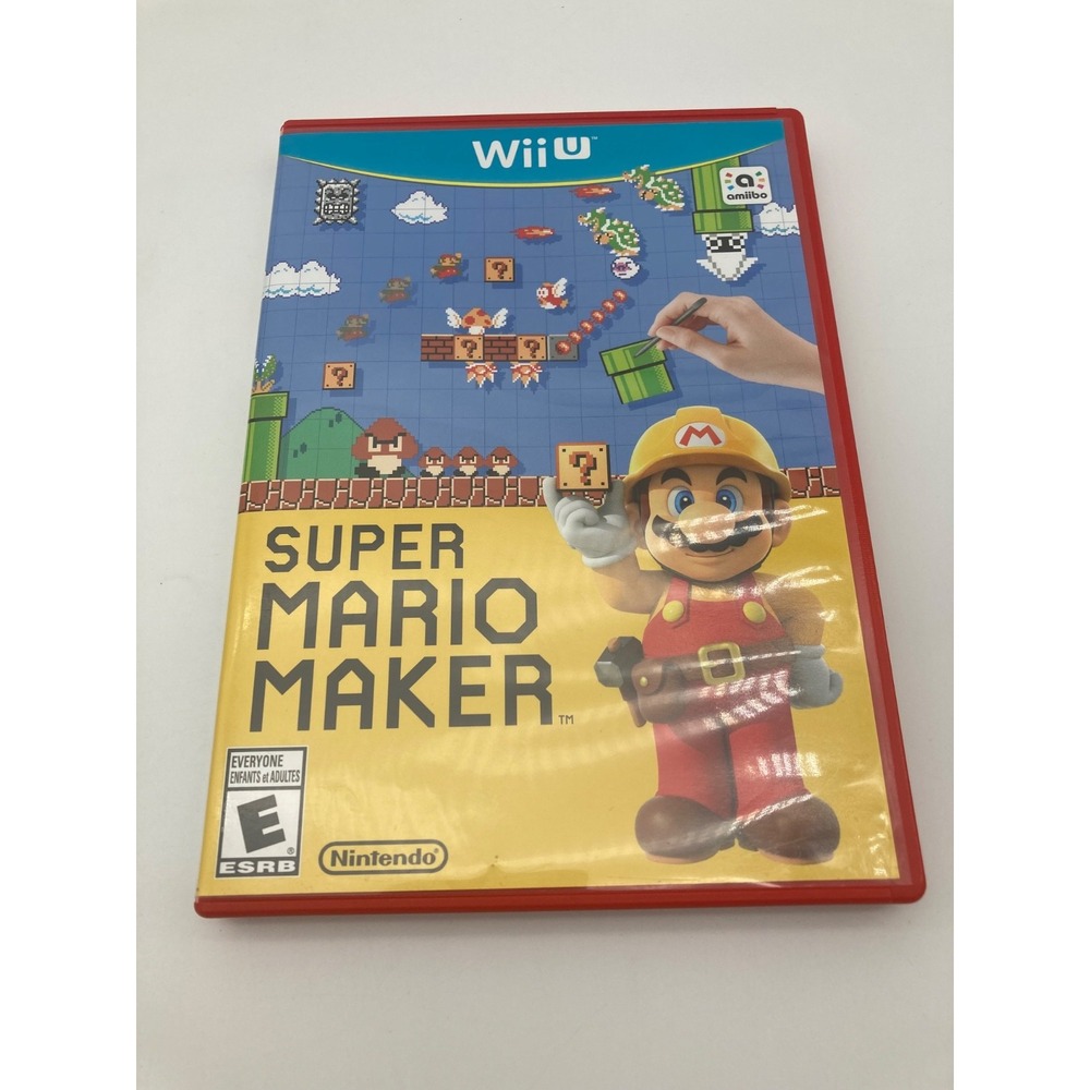 Super Mario Maker- Nintendo Wii U - With Case - 2015